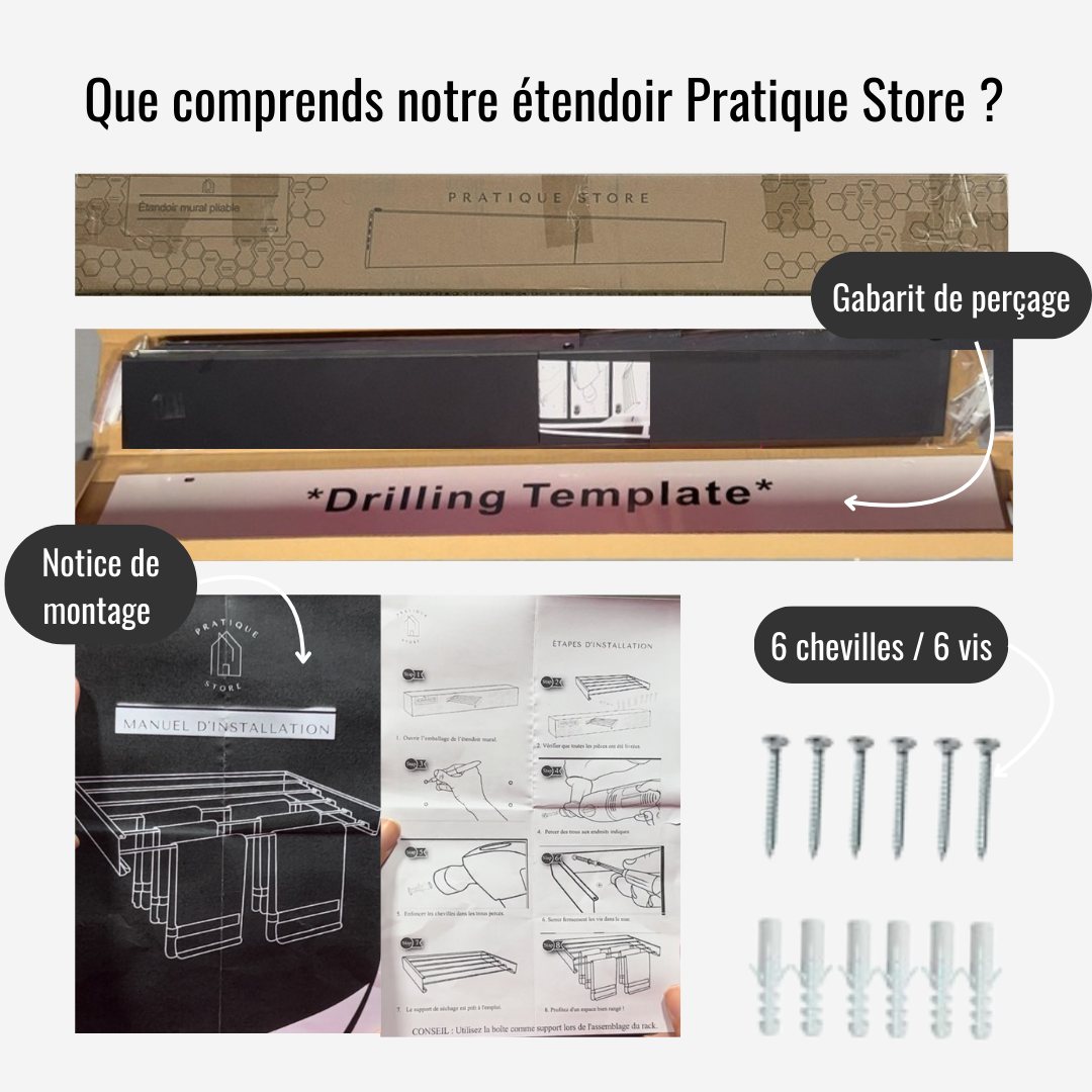 Notre étendoir invisible - Pratique-store