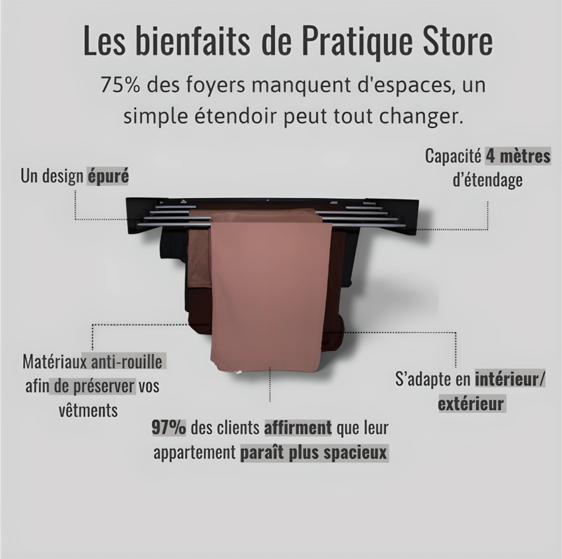 Notre étendoir invisible