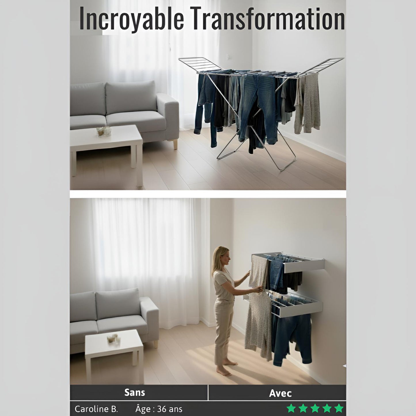 Notre étendoir invisible